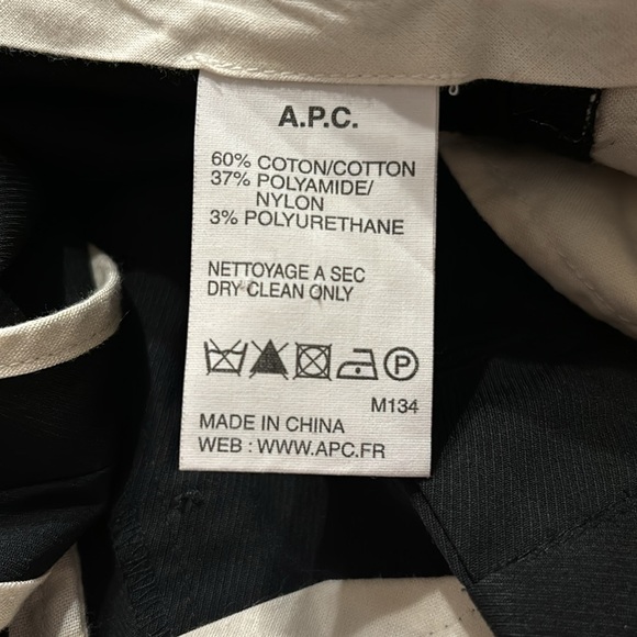 A.P.C. Pants, black slacks/chinos, size 32 (they run very small). - Picture 7 of 8